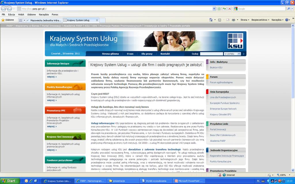 Krajowy System Usług www.ksu.parp.gov.