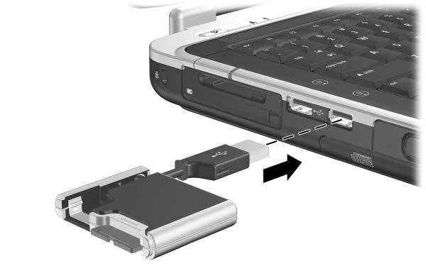 Nap dy 2. Podłącz złącze kabla USB do portu USB komputera.