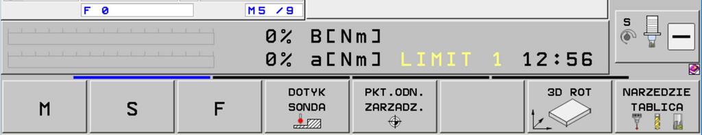 Opcje wyświetlania dostępne są pod klawiszami funkcyjnymi na dole ekranu Klawisze przesuwania listwy klawiszy funkcyjnych