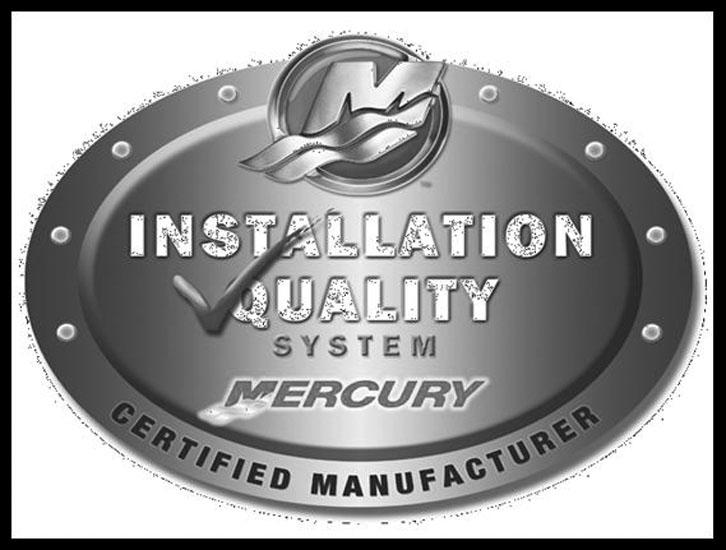 Rozdział 1 - Gwarancja Program certyfikacji jakości instalacji firmy Mercury Produkty Mercury MerCruiser zainstalowane przez uprawnionego montera z certyfikatem jakości firmy Mercury mają certyfikat
