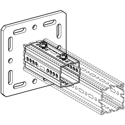 - E Adapter czołowy STA F 80 - A Uchwyt WBD F 80 Adapter do wspawania Płytka