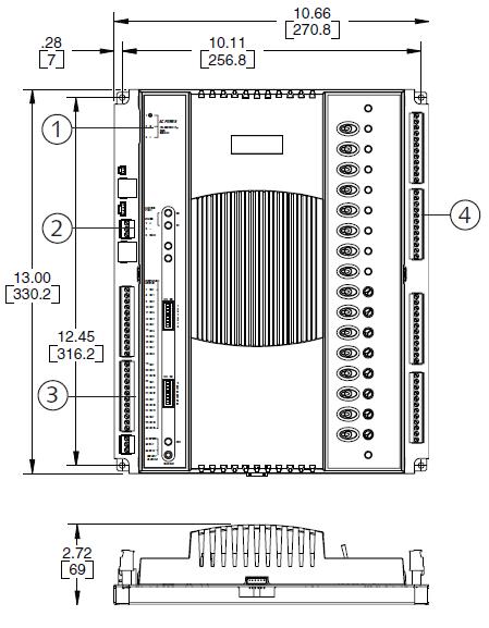 BACnet Opis produktu (ciąg dalszy) 03 Wejścia Sterownik b4920 posiada 16 12-bitowych wejść uniwersalnych, konfigurowalnych jako napięciowe o zakresie napięć wejściowych 0-10VDC, cyfrowe, licznikowe