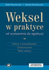 A5 cena 50,00 zł + 23% VAT symbol PGK324 dr Rafał Mroczkowski Książeczka wekslowa 108 str.