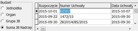 - przejść do kolejnego okna i zapisać plik z planem finansowym. 18. Uprawnienia użytkowników Moduł zarządzanie uprawnieniami użytkowników dostępne są na zakładce Opcje > Operatorzy.