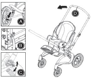Przechowywanie wózka Wózek Stingray można bardzo łatwo złożyć.