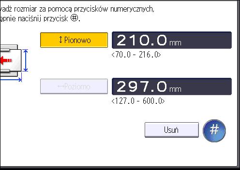 9. Uzupełnianie papieru i tonera DBG032 Z zastosowaniem inteligentnego panela operacyjnego Naciśnij przycisk [Home] w górnej lewej części panela operacyjnego.