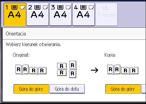 3. Kopiarka CKN012 1. Naciśnij przycisk [Orientacja]. 2.