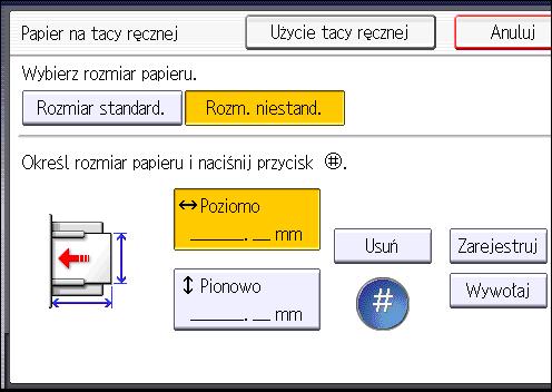 3. Kopiarka Kopiowanie na koperty W tym rozdziale opisano sposób kopiowania na koperty o standardowych i niestandardowych rozmiarach.