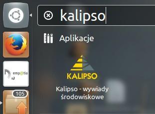 Ponownie uruchamiamy PANEL GŁÓWNY i w wyszukiwarce wpisujemy kalipso - powinna się