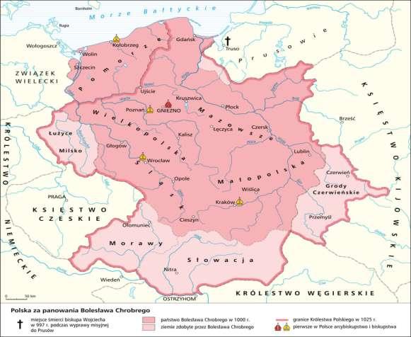 Po nagłej śmierci Ottona III stosunki polskoniemieckie znacznie się pogorszyły w Rzeszy wybuchła wojna domowa pomiędzy kandydatami do tronu.