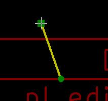 właściwy element: Once selected, the item, or one of its end points,