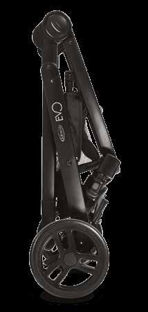 Wózek wielofunkcyjny z fotelikiem SnugFix (sprzedawany osobno) RAMA Stelaż wózka Graco Evo jest lekki i praktyczny.
