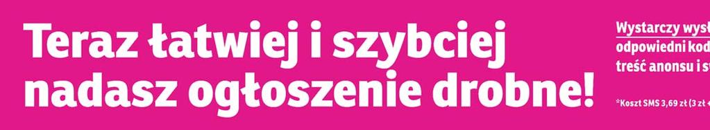 Wejdź na stronę www.tygodnikpodlaski.pl i zamieść swoje ogłoszenie w Internecie ogłoszenia drobne 7 agd UŻYWANA pralka automat Polar Predom, tanio 110 zł, stan dobry. Tel.