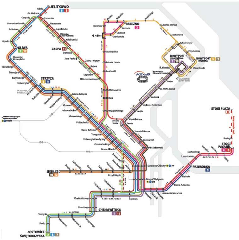 Tab. 4. Charakterystyka tramwaju Rodzaj wagonu silnikowy Liczba członów 1 Liczba osi 4 Liczba silników x moc godz.