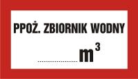 PRZECIWPOŻAROWE UZUPEŁNIAJĄCE Znak nawodniony pion gaśniczy Z-BC018 Znak zawór hydrantowy na pionie