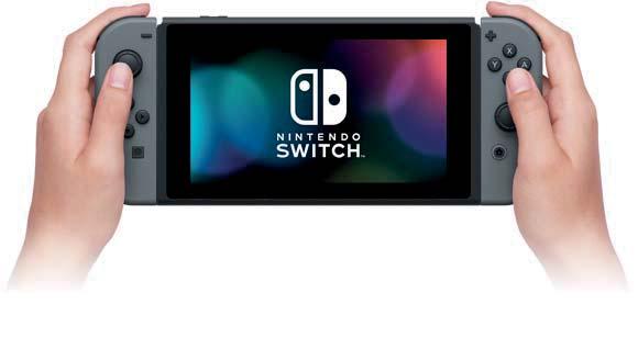 Używanie konsoli w trybie przenośnym Podłącz oba kontrolery Joy-Con do konsoli.