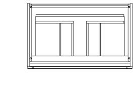 500 x 490 mm 2 szuflady biały połysk dedykowana umywalkom