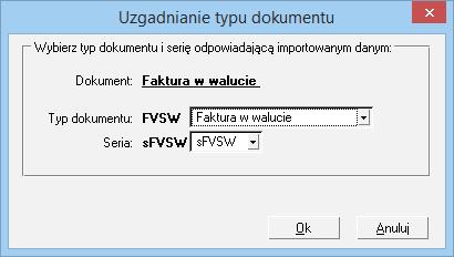 10 Import dokumentów sprzedaży od kontrahenta, jako własnych dokumentów zakupu Dokument wyeksportowany poleceniem Eksport danych Eksport dokumentów można zaimportować do bufora w innej firmie