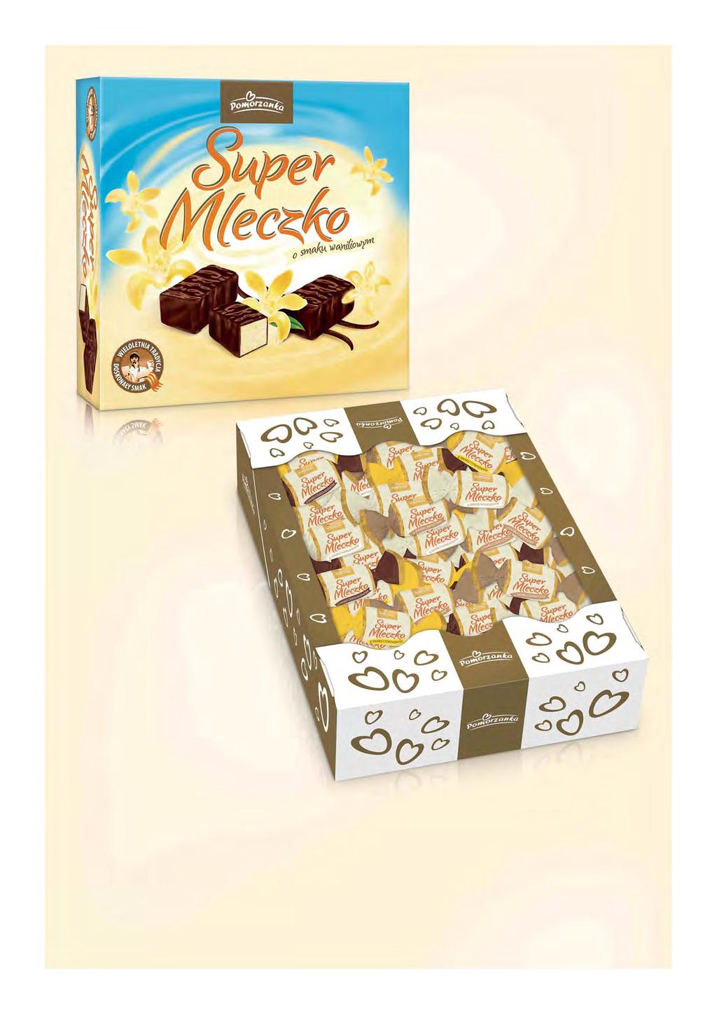 Tradycyjne puszyste pianki waniliowe zanurzone w aksamitnej czekoladzie Tradycyjne puszyste pianki o smakach: waniliowym, czekoladowym, pomarańczowym i