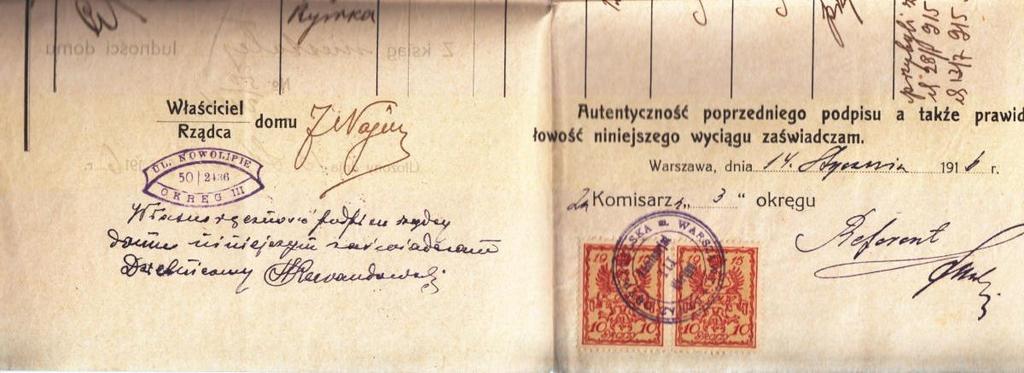 1915 jako znaczki pocztowe), o nominale 10gr.