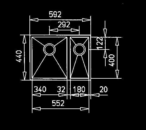 96) - elementy mocujące - komplet odpływowy z automatem zamykającym z