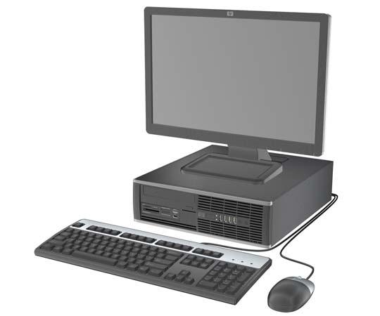 1 Elementy produktu Elementy w konfiguracji standardowej Elementy komputera HP Compaq Small Form Factor różnią się w zależności od modelu.