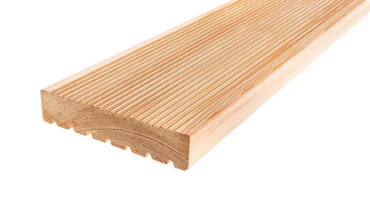 GATUNEK: MODRZEW SYBERYJSKI Nazwa łacińska: Larix sibirica 24x143 / 27x140 / 27x145 mm KD - suszona komorowo Gęstość /drewno świeże/ 800 kg/m 3 Zachodnia, środkowa i południowa