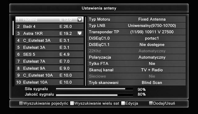 Pierwsze uruchomienie Instrukcja zawiera szczegółowe ustawienia anteny, umożliwia przywrócenie ustawień fabrycznych. Wskazówka: Domyślnym hasłem jest 0000.