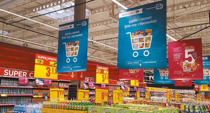 Po uruchomieniu nowej platformy zakupowej, Carrefour obecny jest w Polsce we wszystkich kanałach sprzedaży: od hiper- i supermarketów, przez sklepy osiedlowe i specjalistyczne, aż po handel