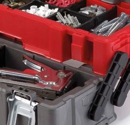 0 cm Advantages: the tool chest is equipped with 3 practical shelves with partitions of different size for accessories and smaller items; solid metal closure guarantees safety of storage Organizer