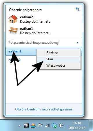 Internet i sieć Rysunek 8.19. Kontrola jakości i szybkości połączenia w Windows 7 etap pierwszy Rysunek 8.20.