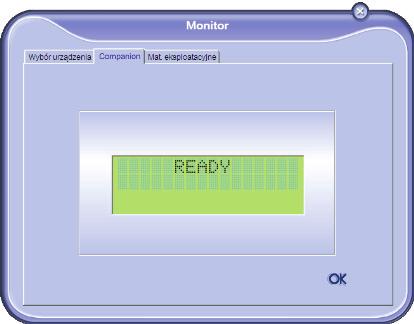 Companion Director Ten interfejs graficzny pozwala na uruchomienie narzędzi i oprogramowania służącego do zarządzania urządzeniem wielofunkcyjnym.