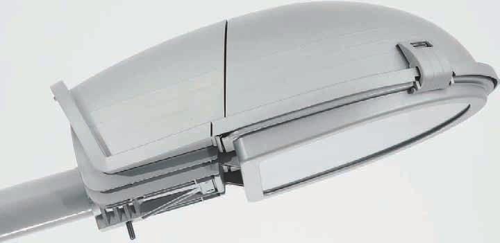 Oprawy uliczne 0147 santo obudowa: obudowa reflektora wykonana ze stabilizowanego promieniami UV polipropylenu (PP), wzmacnianego włóknami szklanymi.