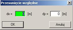 x: Współrzędna X analizowanego przekroju definiowana w układzie globalnym.