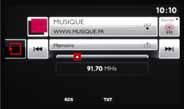 * wymaga kompatybilnego telefonu komórkowego RADIO CYFROWE (DAB) Wyszukaj w menu ulubione