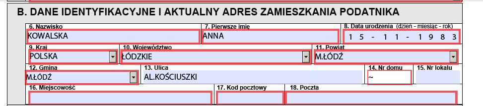 W przypadku małżonków wnoszących o łączne opodatkowanie ich dochodów, wniosek PIT-WZ składa się do urzędu skarbowego, przy pomocy którego naczelnik urzędu skarbowego właściwy według miejsca