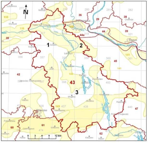 Lokalizacja JCWPd 43 Schemat przepływu