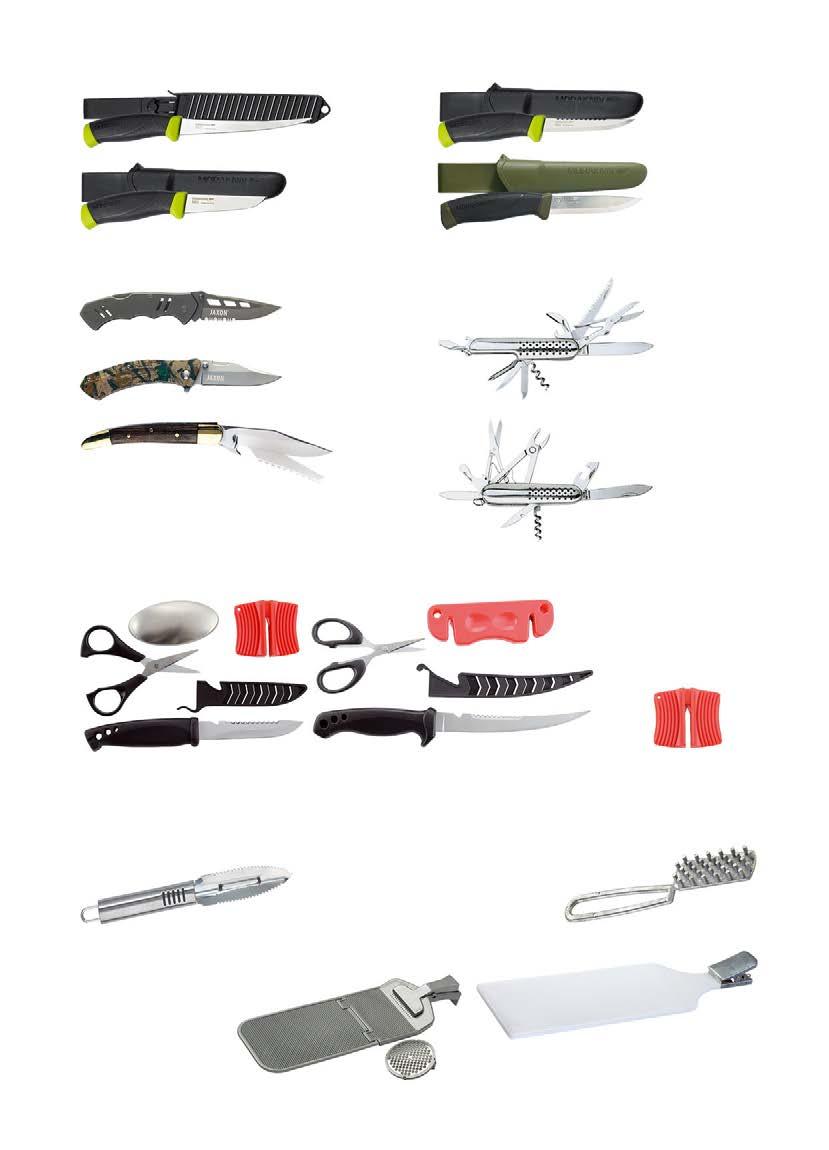 No e AK-NF155 Mora 27 cm. AK-NF098 Mora 22 cm. Sk adane no e, scyzoryki AK-NF090 Mora 21 cm. AK-NF002 Mora 22 cm. AJ-NS08C Jaxon 17 cm rozłożony, 10 cm złożony.