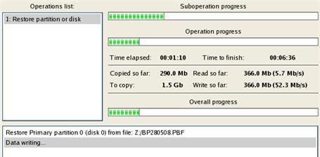 11. W oknie Progress możesz zobaczyd szczegółowy raport o wszystkich akcjach wykonywanych przez program w danym momencie. Po zakooczeniu operacji zamknij kreatora i uruchom ponownie komputer.