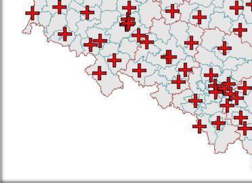 miejsca zdarzenia do centrum urazowego w ciągu 1,5 godziny, co