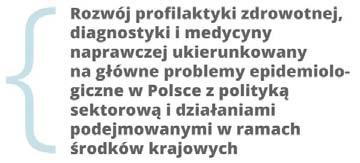 6.4. Komplementarność celów i narzędzi z polityką sektorową i działaniami podejmowanymi w ramach środków krajowych Cele i kierunki interwencji w obszarze zdrowia zawarte w dokumentach strategicznych