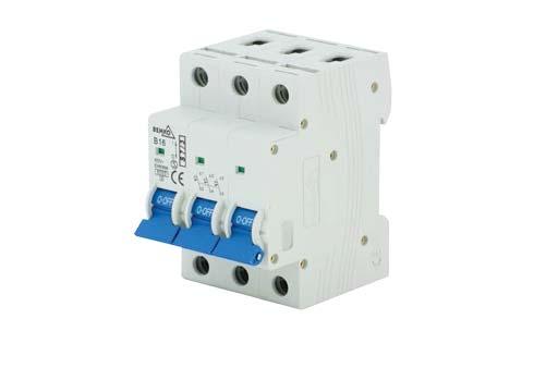 S7-3P WYŁĄCZNIK NADPRĄDOWY 3 FAZOWY OVERCURRENT CIRCUIT BREAKERS LEITUNGSSCHUTZSCHALTER 3-PHASEN S7-3P-B16 pojemność zacisków 16mm 2 możliwość połączenia za pomocą szyn grzebieniowych możliwość