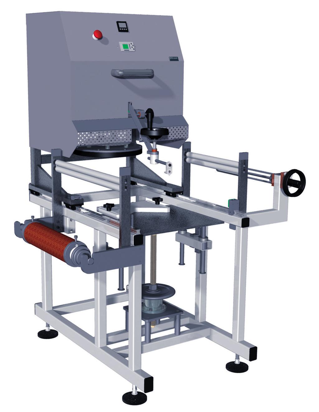 PÓŁAUTOMATYCZNA ZGRZEWARKA KRAM JER SEMI-AUTOMATIC BUCKET SEALER KRAM JER 2 Urządzenie przeznaczone do ręcznego zgrzewania wiader wykonanych z tworzyw sztucznych folią zgrzewalną.