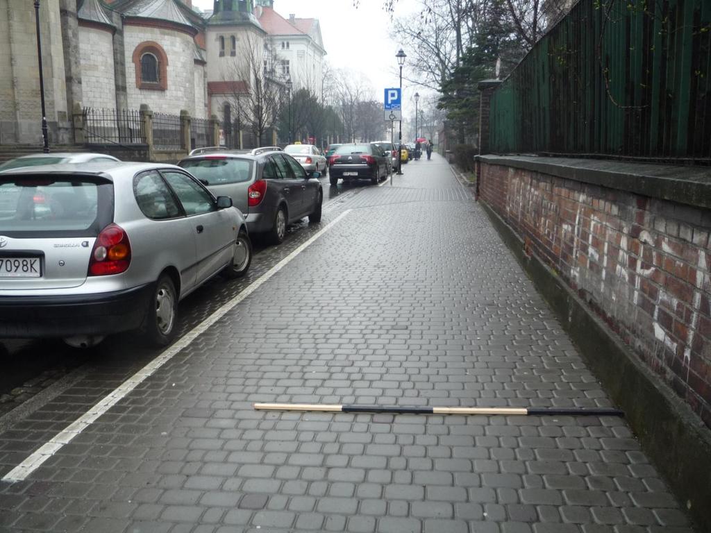 Istniejące oznakowanie miejsc postojowych - inwentaryzacja 1.