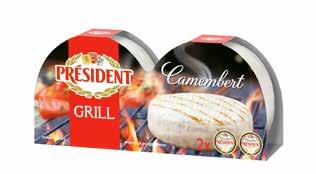 Camembert President na grilla 2x90 g Latte Macchiato 200