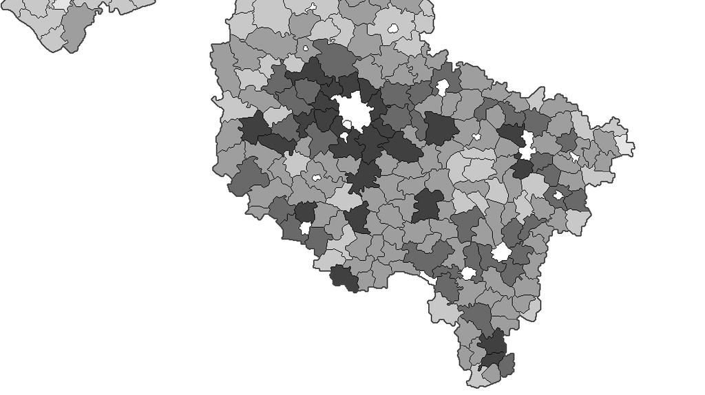 Obliczenia własne na podstawie: Bank Danych Lokalnych GUS, https://bdl.stat.gov.pl/bdl/start, (9.01.2016).