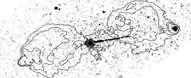 OBRAZ RENTGENOWSKI RADIOGALAKTYKI Wschodnie plamy nie