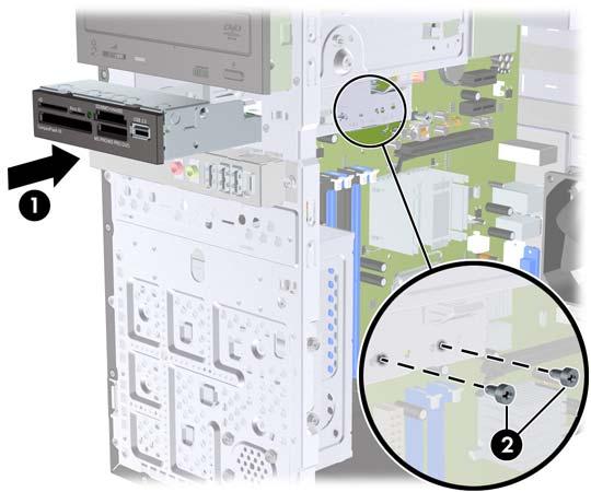 Instalowanie napędu w zewnętrznej wnęce 3,5-calowej 1. Usuń/odłącz urządzenia zabezpieczające, uniemożliwiające otwieranie obudowy komputera. 2.