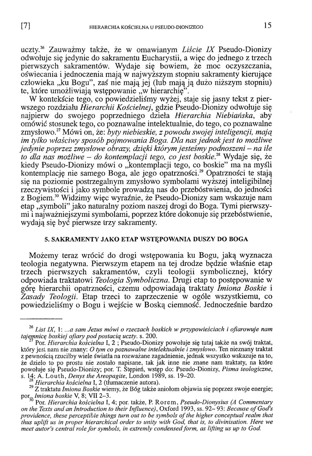 [7] HIERARCHIA KOŚCIELNA U PSEUDO-DIONIZEGO 15 uczty.