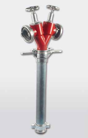 Armatura specjalna Klucze hydrantowe STOJAKI HYDRANTOWE Stojaki hydrantowe umożliwiają pobór wody do celów gaśniczych z hydrantów podziemnych.